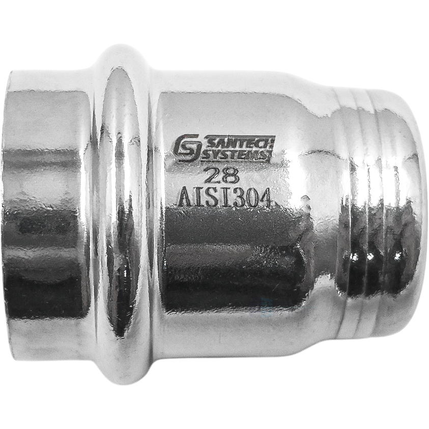 Заглушка сталь нерж AISI 304 Дн 54 пресс FS150 SantechSystems