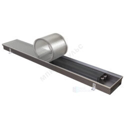 Конвектор внутрипольный рулонная решетка анодированный алюминий цвет "натуральный" с рамкой U - образный профиль Zolter ZN КЗТО 300.90.1800.K.RR.10.1.U