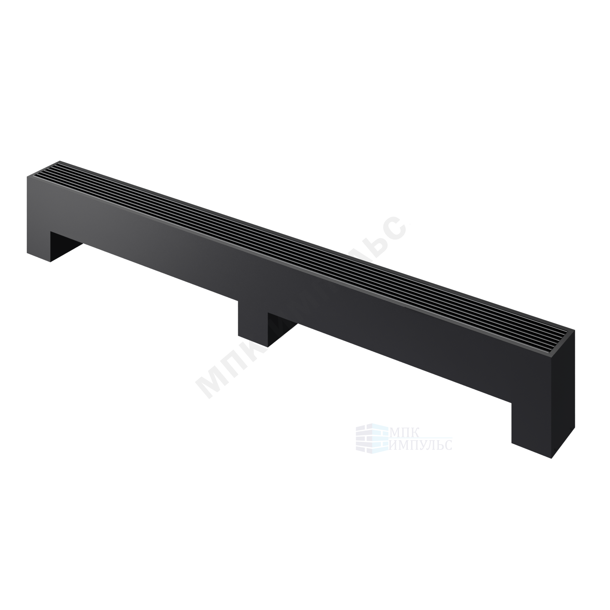 Конвектор напольный STEP 3-N-BL-LG-BL 180х180х900 бок/п Noir Sable (черный) Heaton — изображение 5