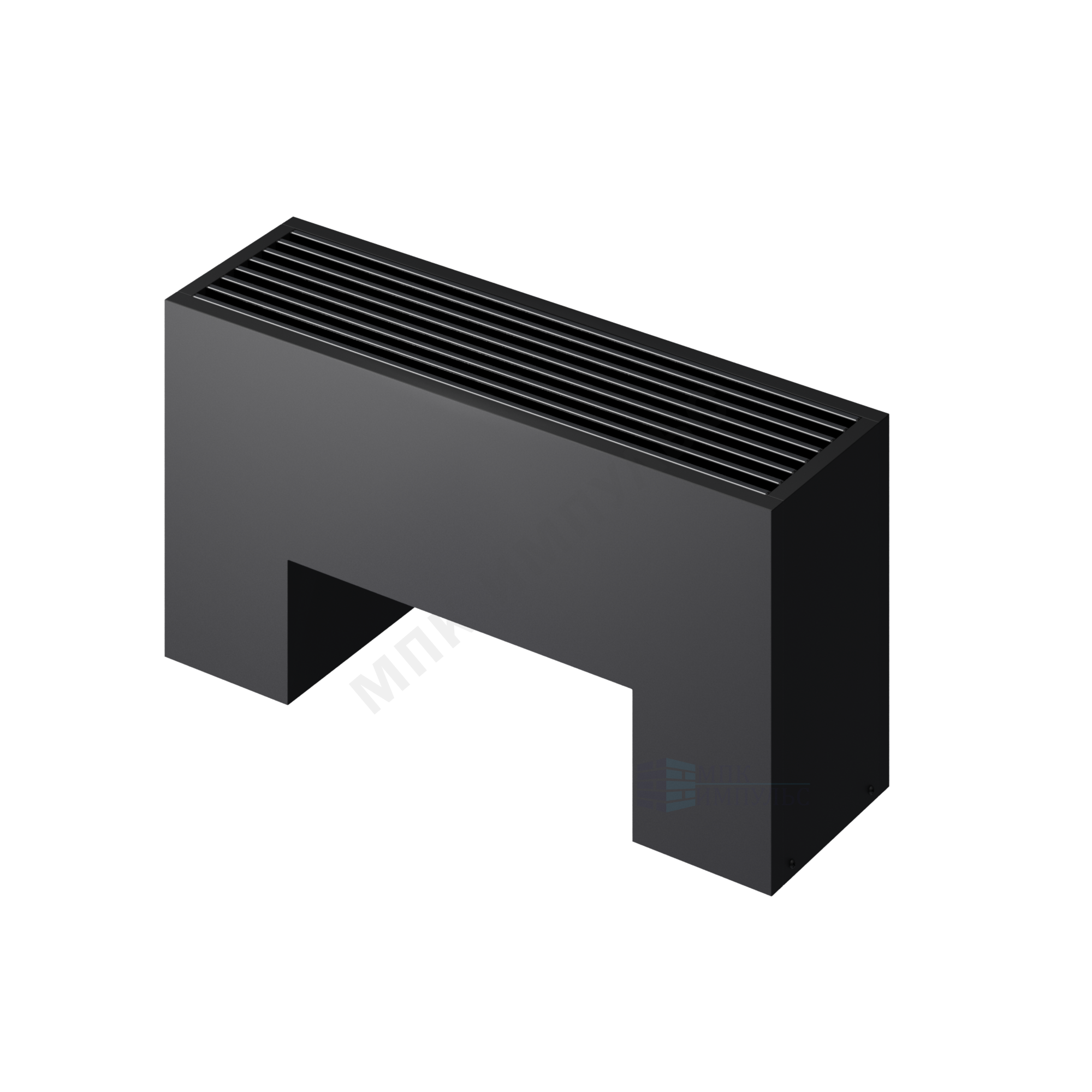 Конвектор напольный STEP 3-N-BL-LG-BL 180х180х2200 бок/п Noir Sable (черный) Heaton