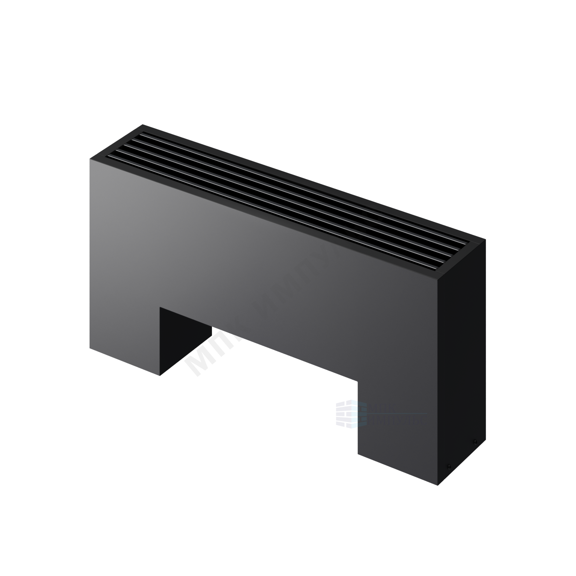Конвектор напольный STEP 3-N-BL-LG-BL 180х130х500 бок/п Noir Sable (черный) Heaton