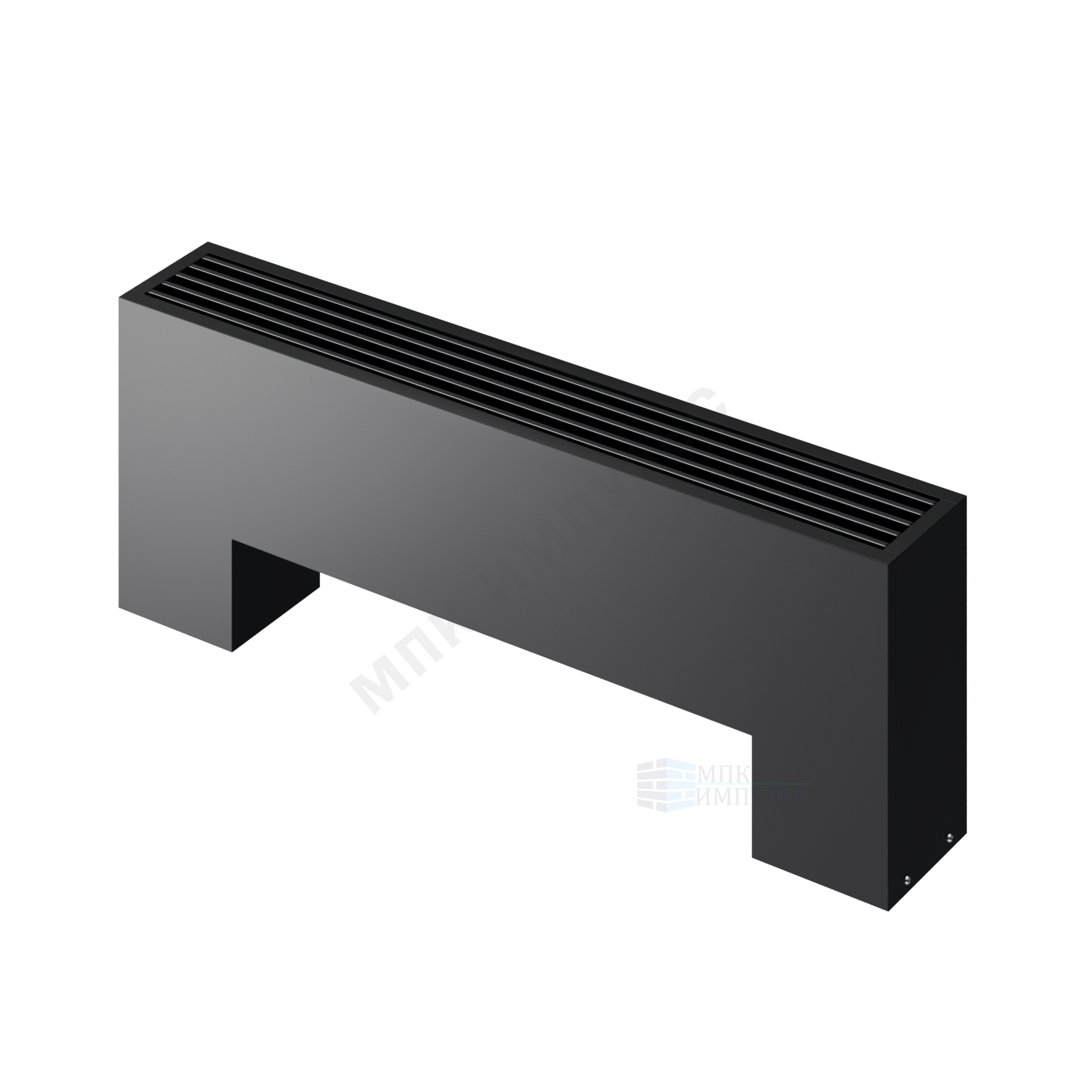 Конвектор напольный STEP 3-N-BL-LG-BL 180х130х700 бок/п Noir Sable (черный) Heaton — изображение 2
