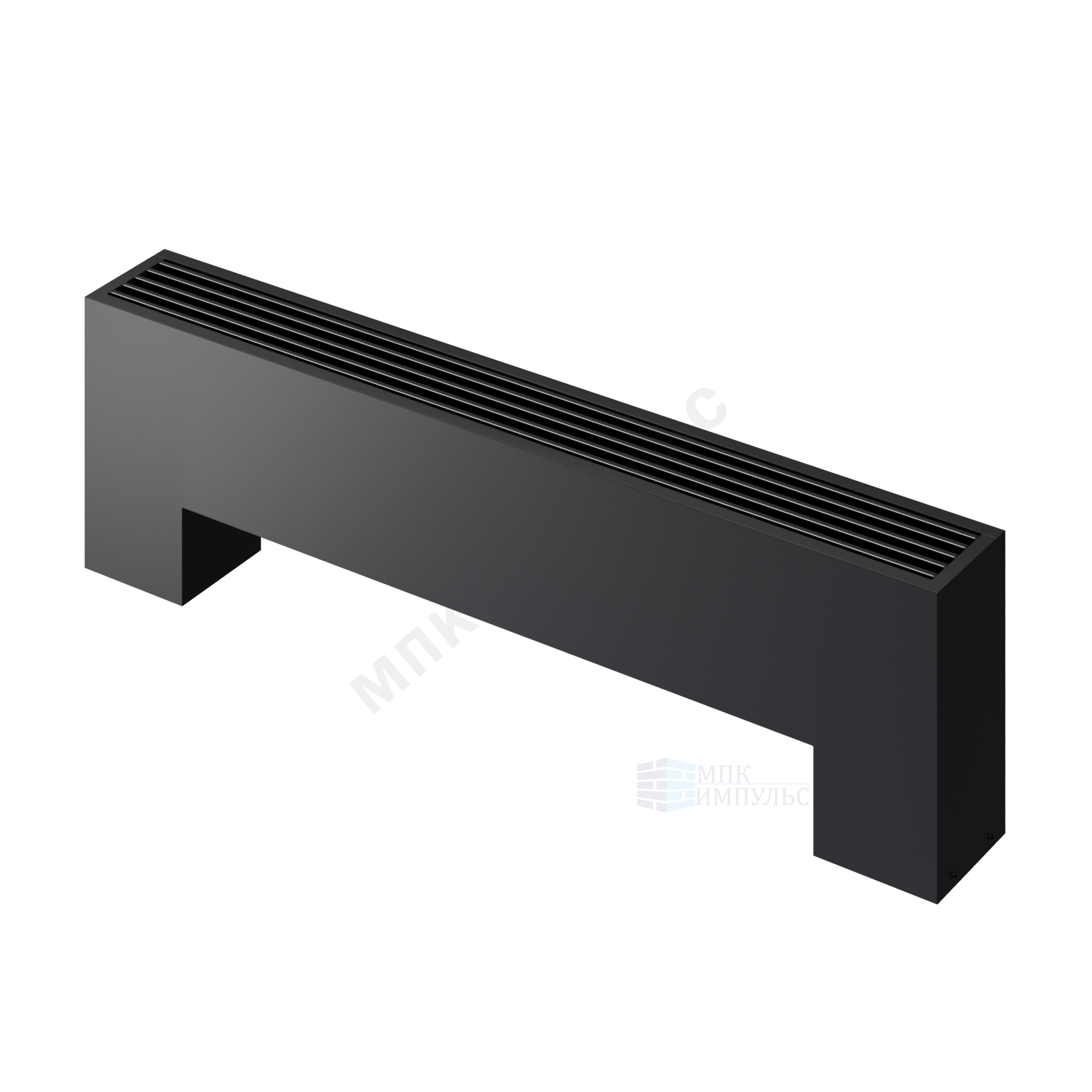 Конвектор напольный STEP 3-N-BL-LG-BL 180х130х2300 бок/п Noir Sable (черный) Heaton — изображение 3