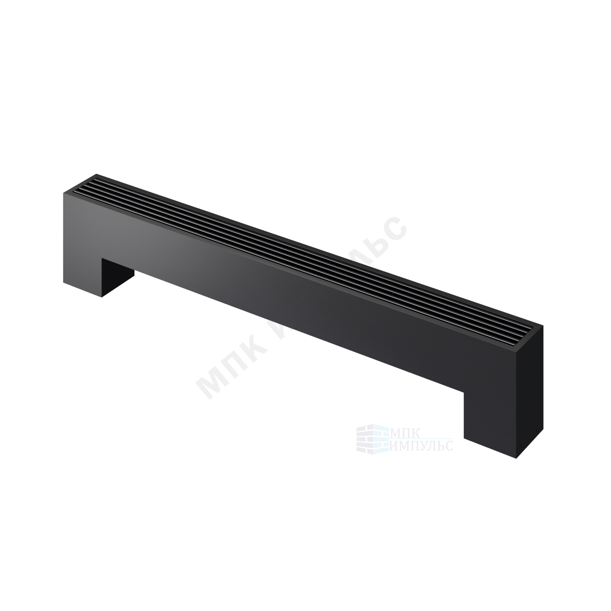 Конвектор напольный STEP 2-N-BL-LG-BL 130х130х900 бок/п Noir Sable (черный) Heaton — изображение 4