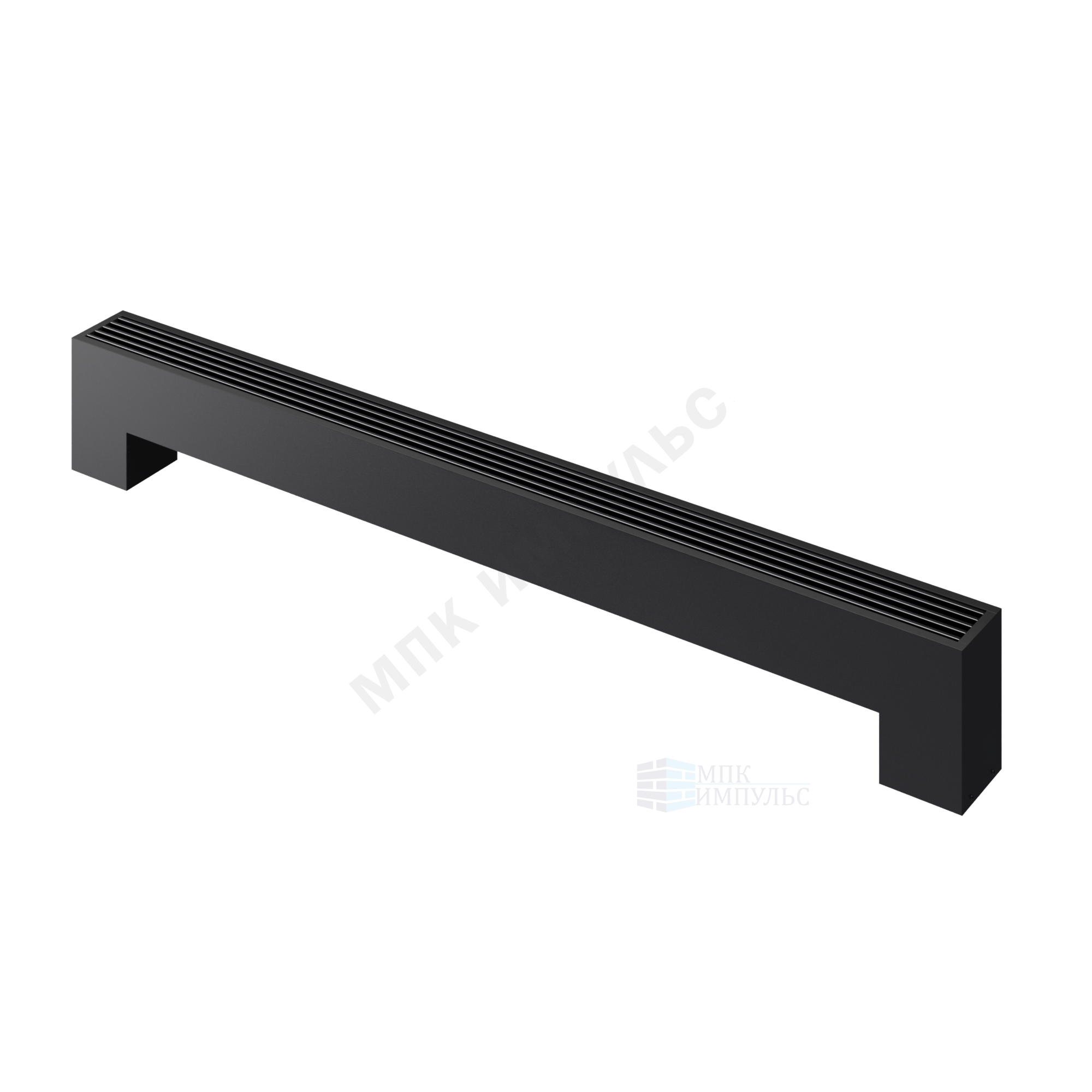 Конвектор напольный STEP 2-N-BL-LG-BL 130х130х2800 бок/п Noir Sable (черный) Heaton — изображение 5