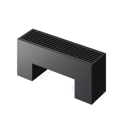 Конвектор напольный STEP 2-N-BL-LG-BL 130х180х2800 бок/п Noir Sable (черный) Heaton