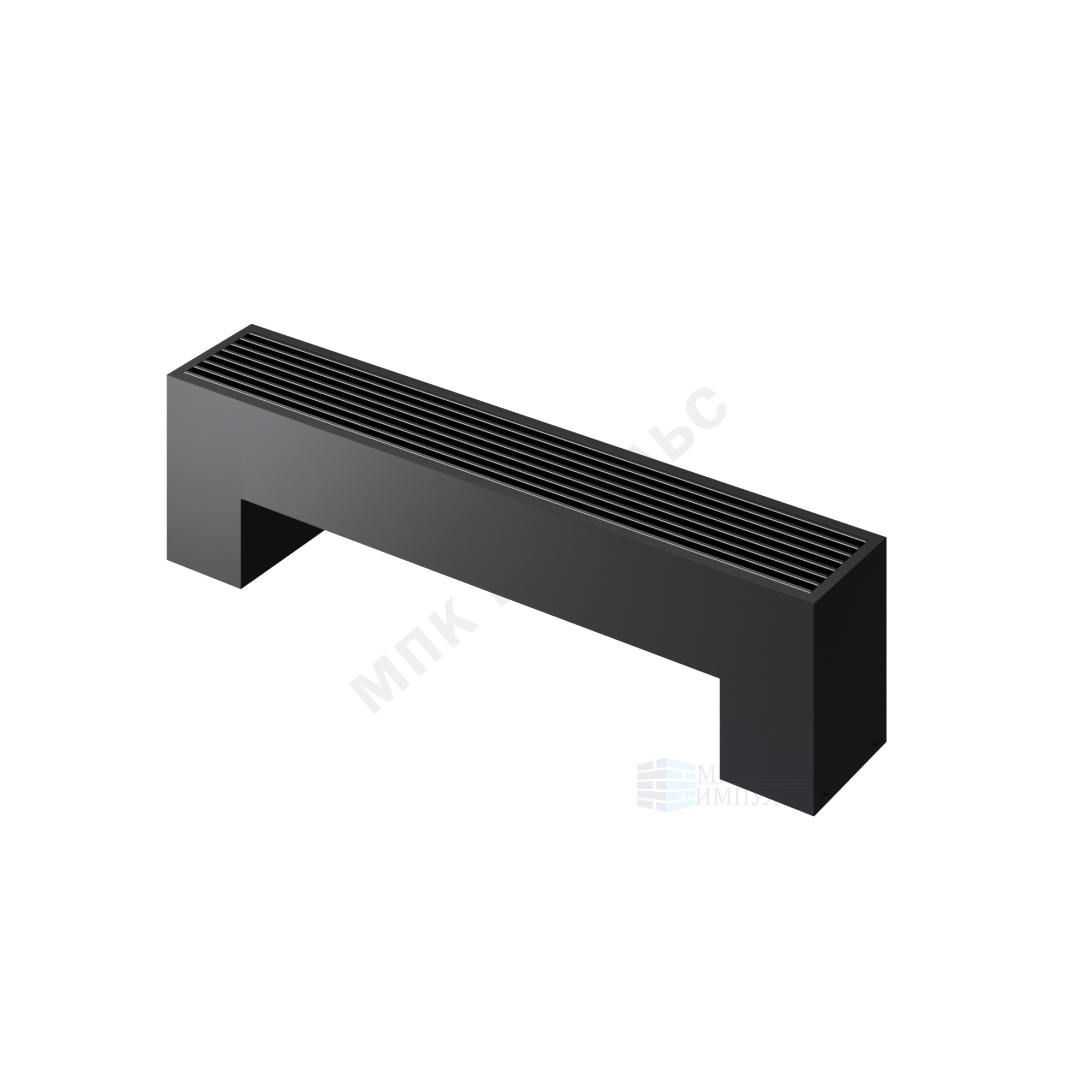 Конвектор напольный STEP 2-N-BL-LG-BL 130х180х2500 бок/п Noir Sable (черный) Heaton — изображение 2