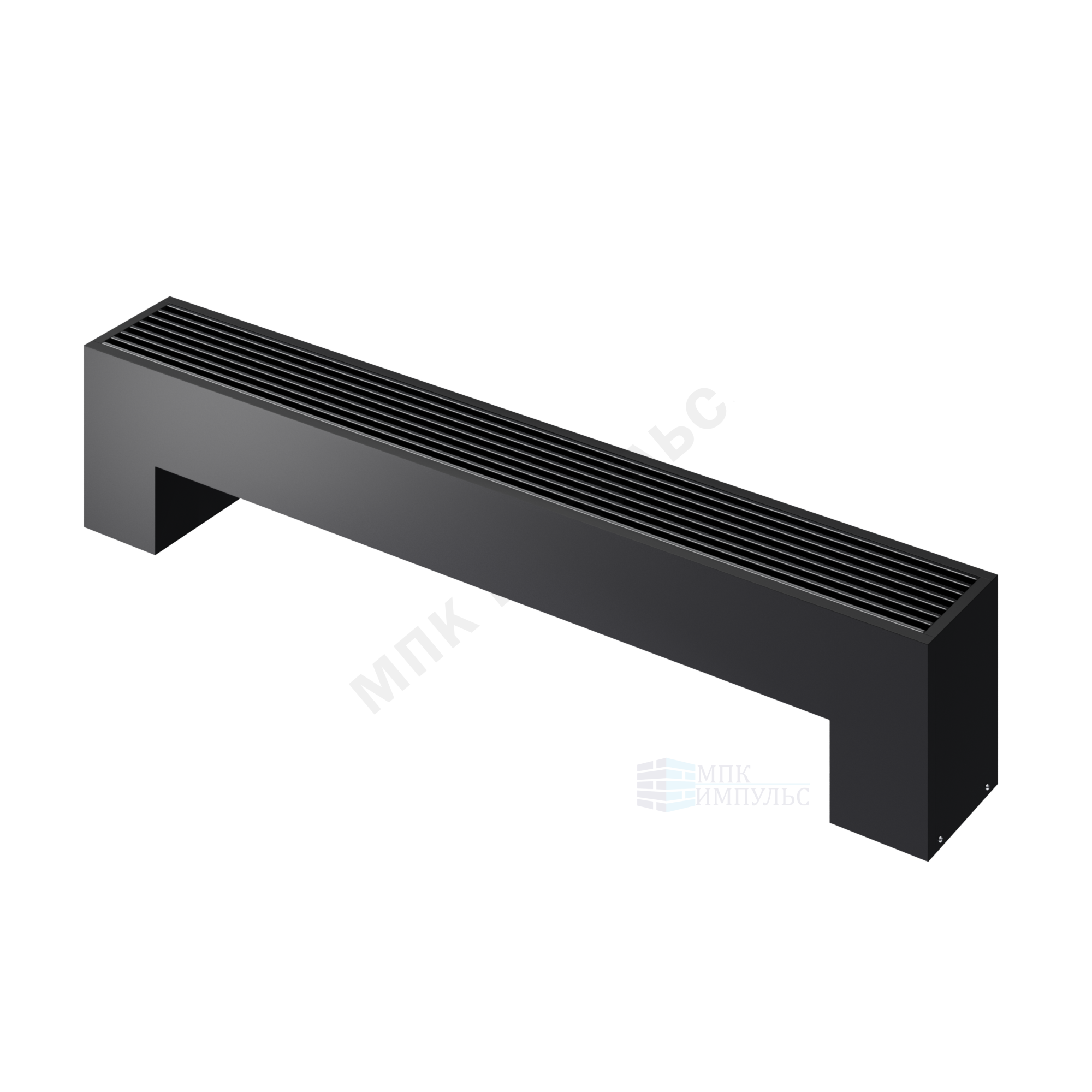 Конвектор напольный STEP 2-N-BL-LG-BL 130х180х2100 бок/п Noir Sable (черный) Heaton — изображение 5