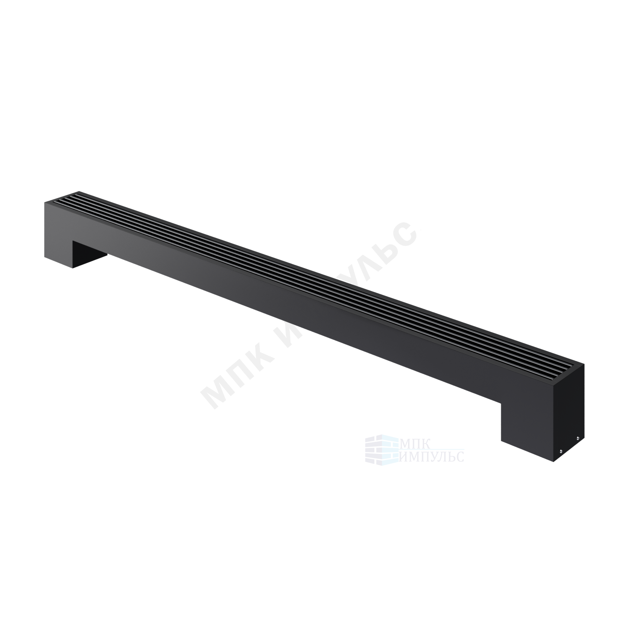 Конвектор напольный STEP 1-N-BL-LG-BL 80х130х700 бок/п Noir Sable (черный) Heaton — изображение 5