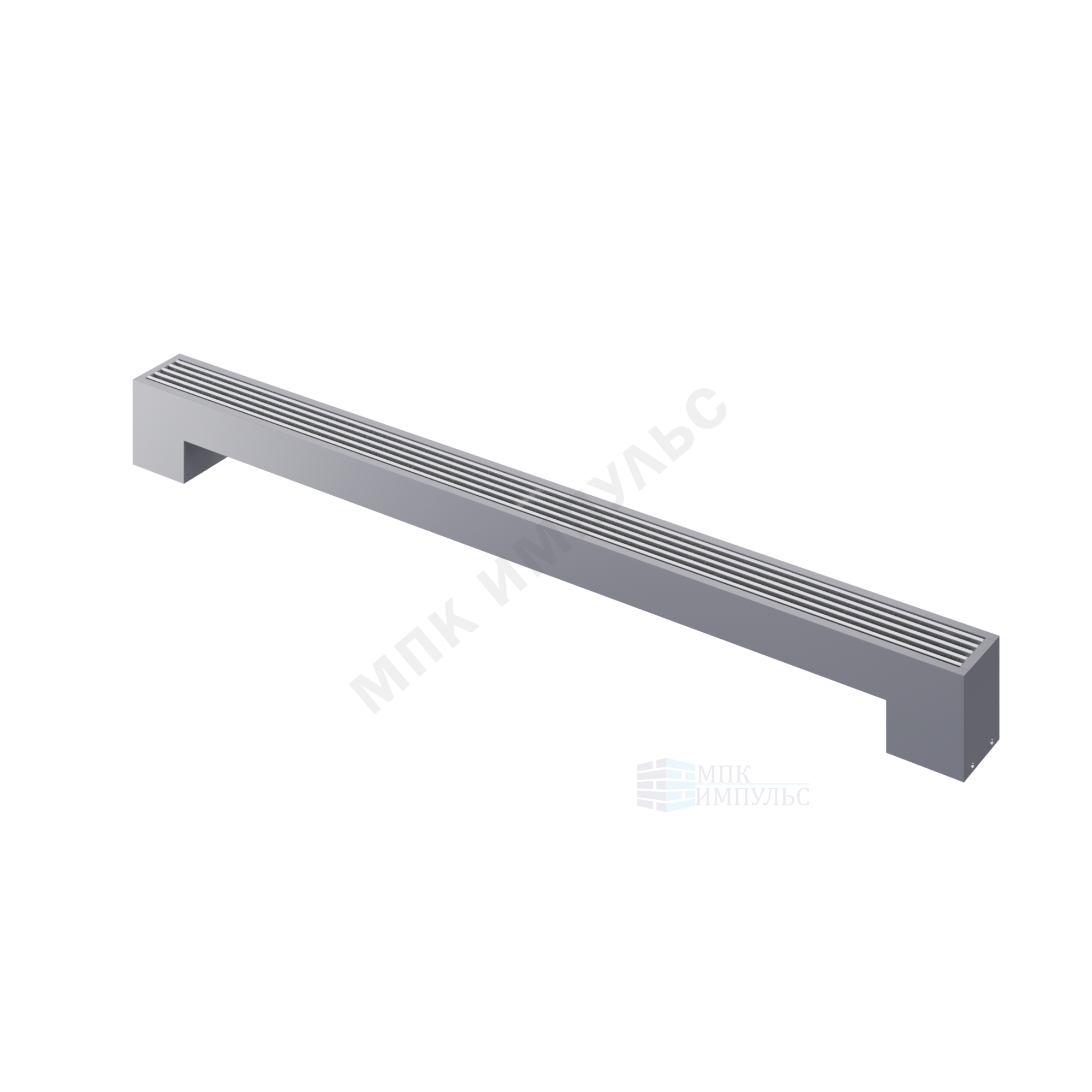 Конвектор напольный STEP 1-N-SS-LG-NA 80х130х1200 бок/п Silver Satin (серебристый) Heaton — изображение 5