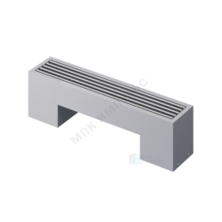 Конвектор напольный STEP 1-N-SS-LG-NA 80х130х1400 бок/п Silver Satin (серебристый) Heaton