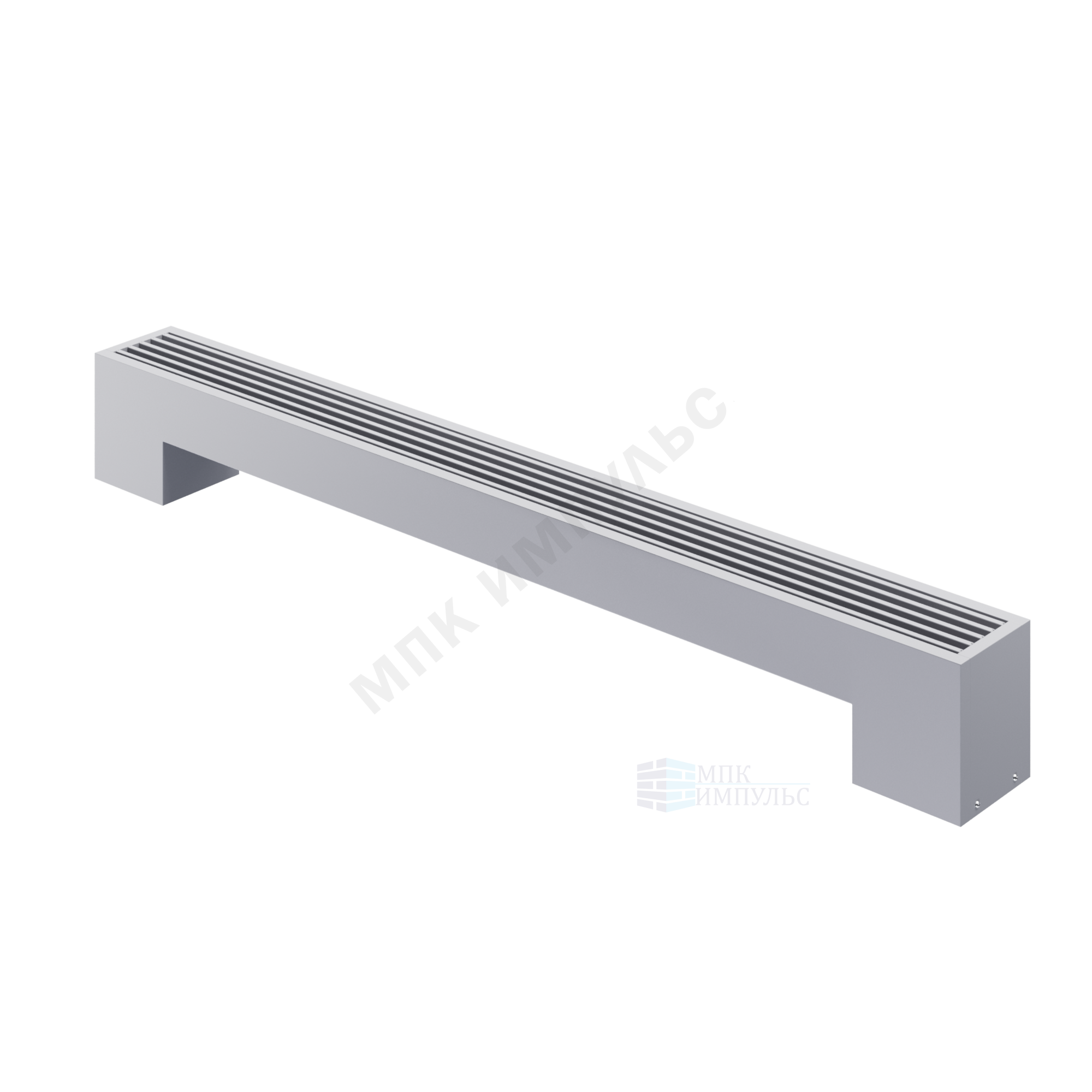 Конвектор напольный STEP 1-N-SS-LG-NA 80х130х900 бок/п Silver Satin (серебристый) Heaton — изображение 4
