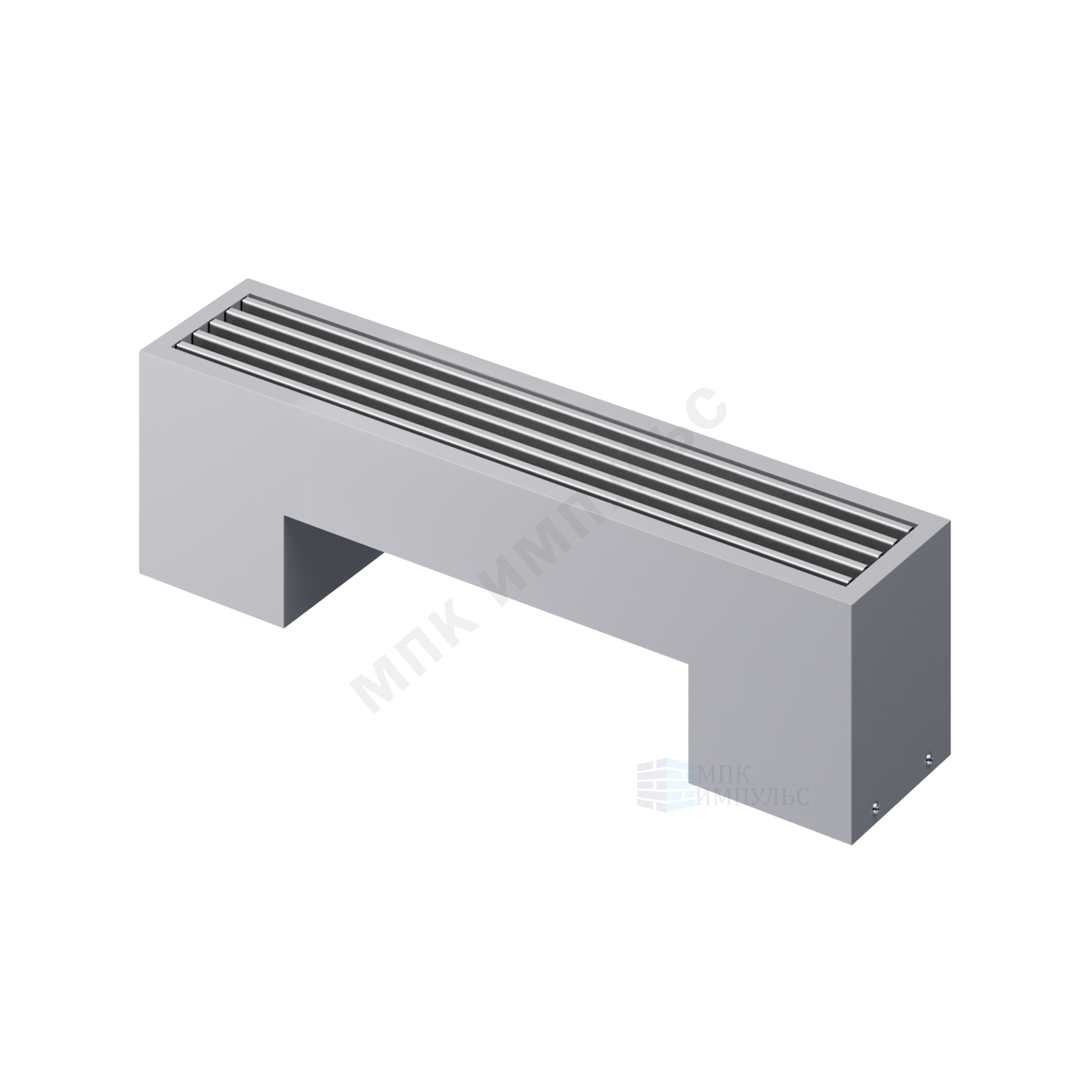 Конвектор напольный STEP 1-N-SS-LG-NA 80х180х700 бок/п Silver Satin (серебристый) Heaton