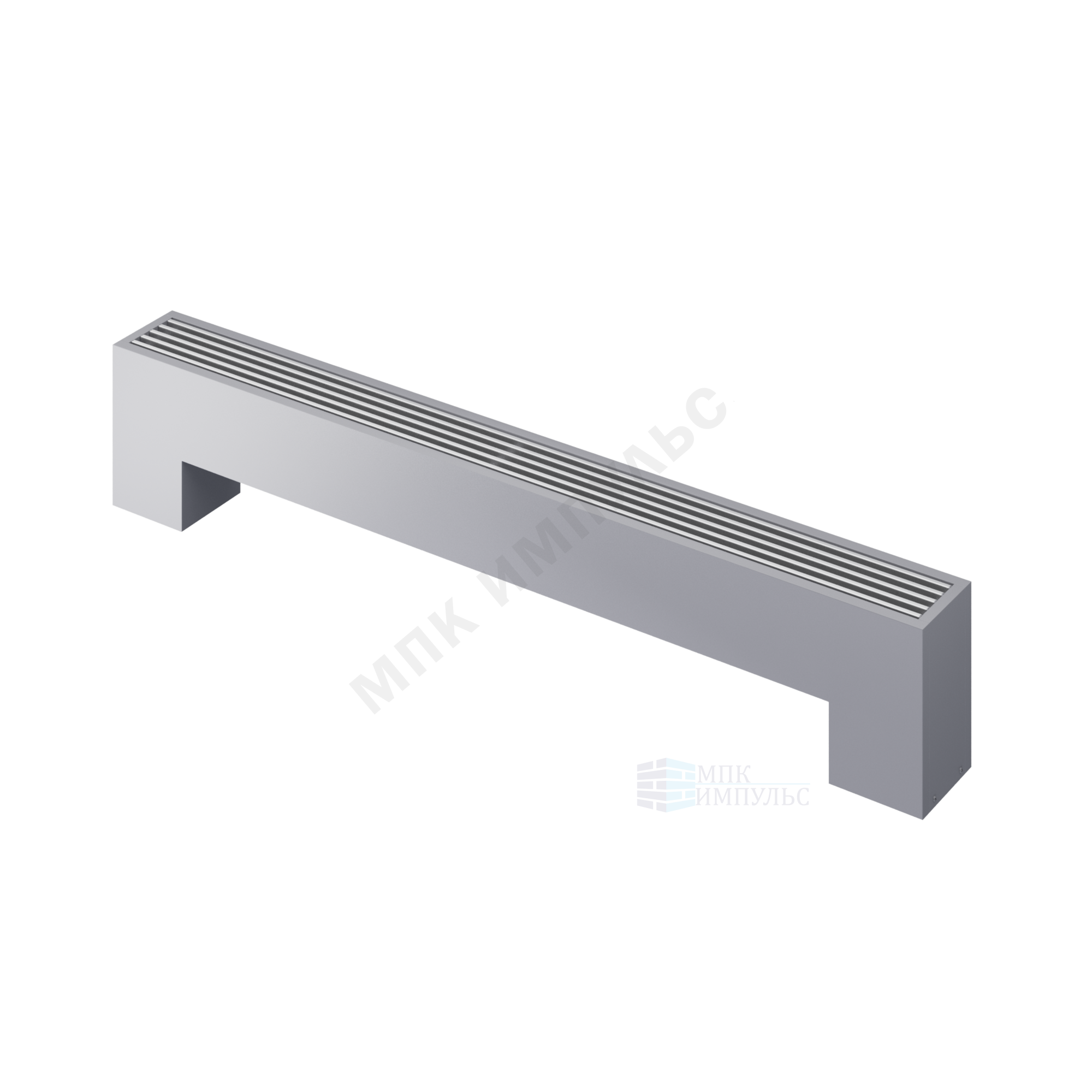 Конвектор напольный STEP 2-N-SS-LG-NA 130х130х1900 бок/п Silver Satin (серебристый) Heaton — изображение 4
