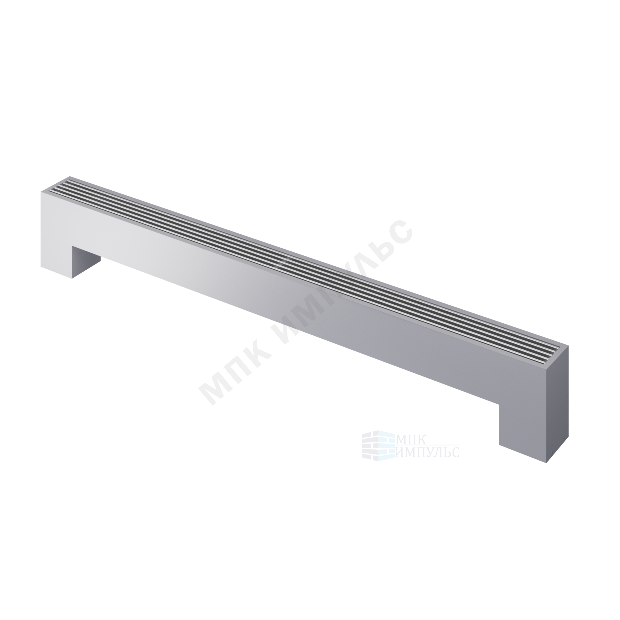 Конвектор напольный STEP 2-N-SS-LG-NA 130х130х1000 бок/п Silver Satin (серебристый) Heaton — изображение 5