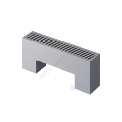 Конвектор напольный STEP 2-N-SS-LG-NA 130х130х600 бок/п Silver Satin (серебристый) Heaton