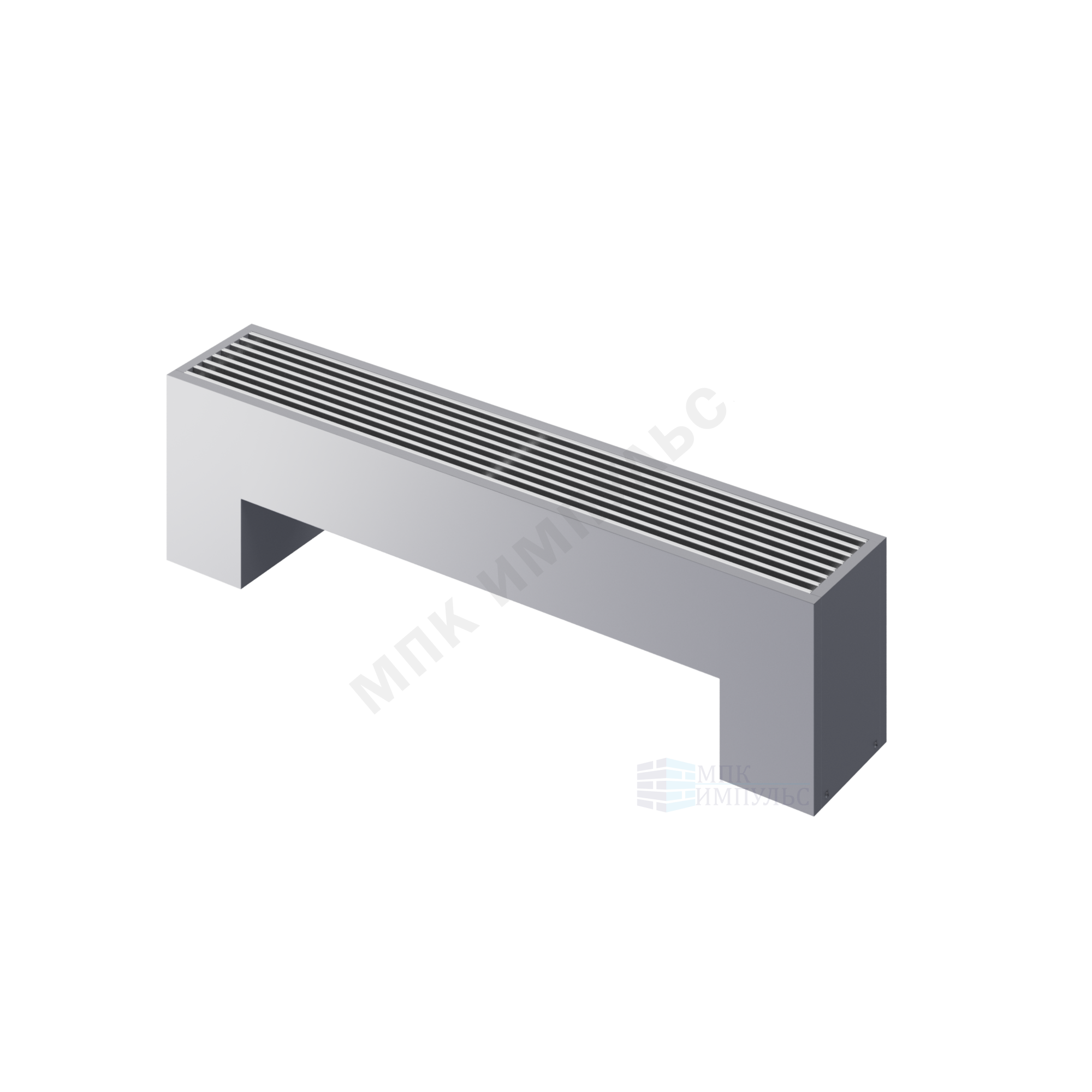 Конвектор напольный STEP 2-N-SS-LG-NA 130х180х1700 бок/п Silver Satin (серебристый) Heaton — изображение 2