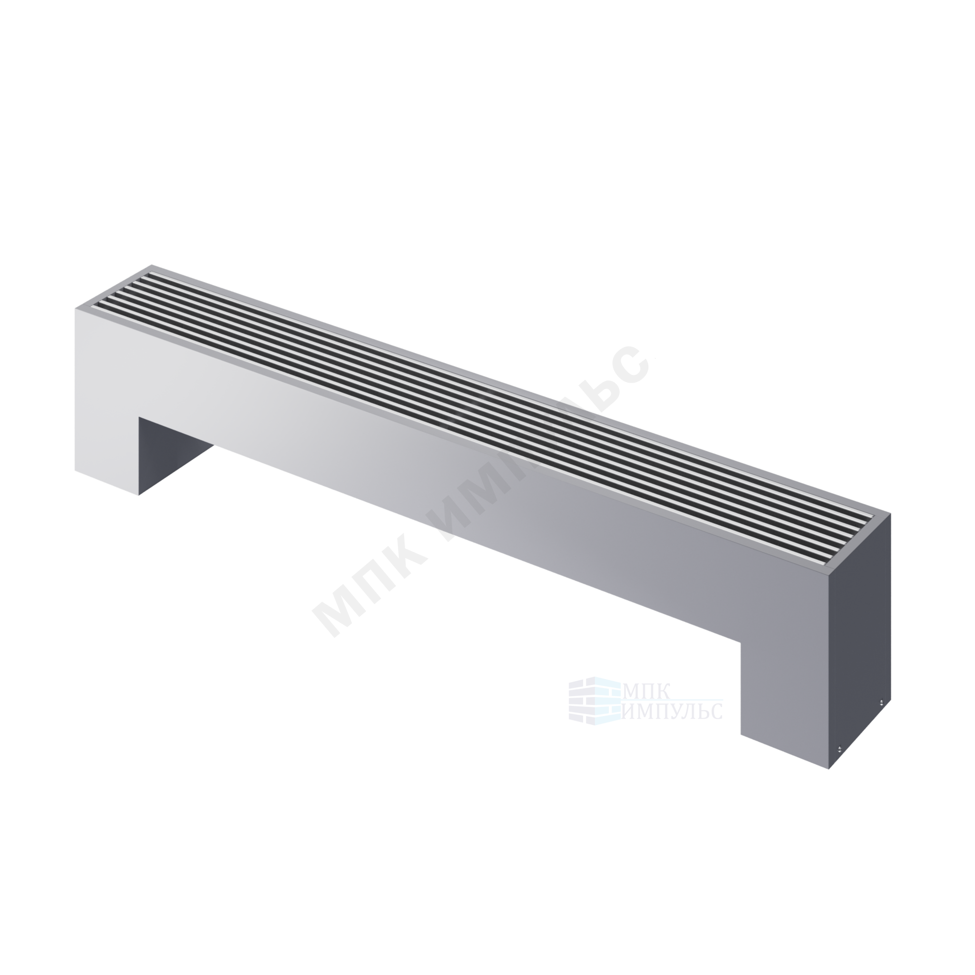 Конвектор напольный STEP 2-N-SS-LG-NA 130х180х700 бок/п Silver Satin (серебристый) Heaton — изображение 4