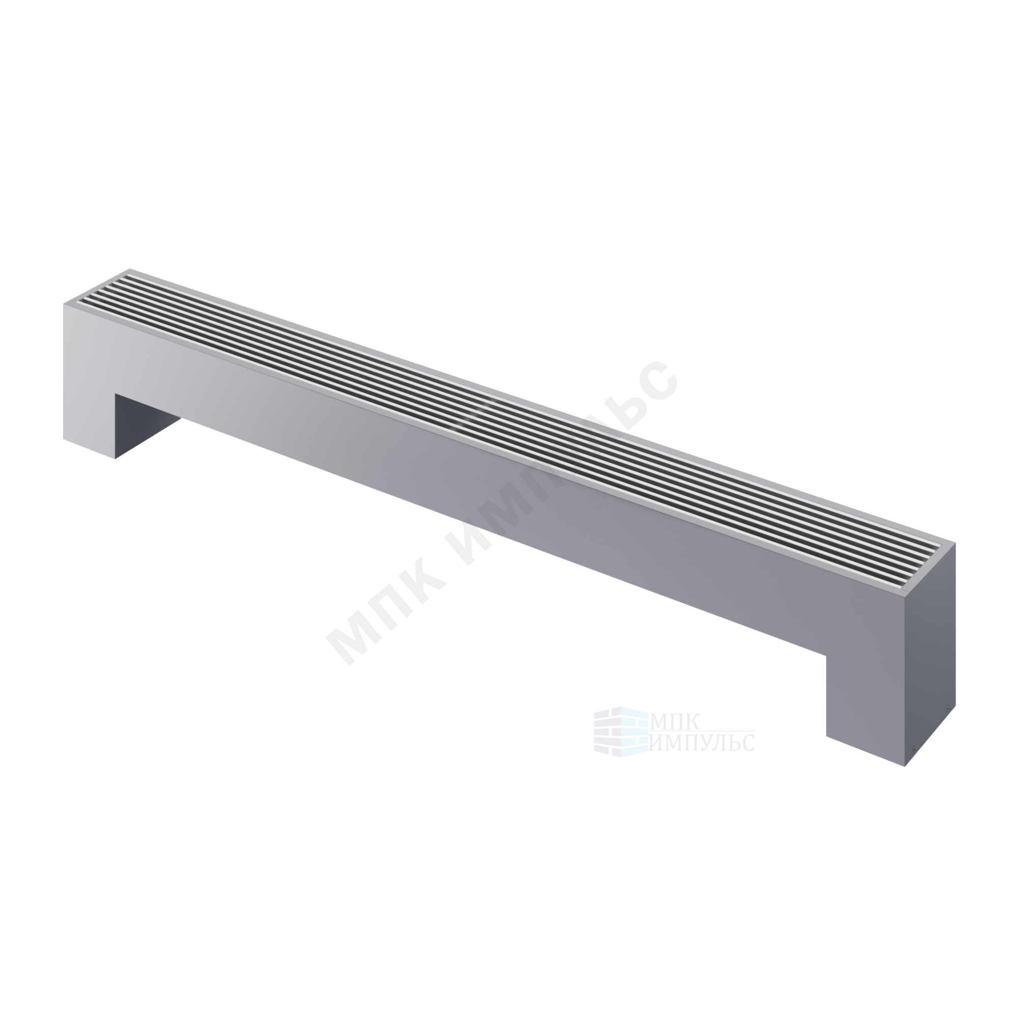 Конвектор напольный STEP 2-N-SS-LG-NA 130х180х500 бок/п Silver Satin (серебристый) Heaton — изображение 5