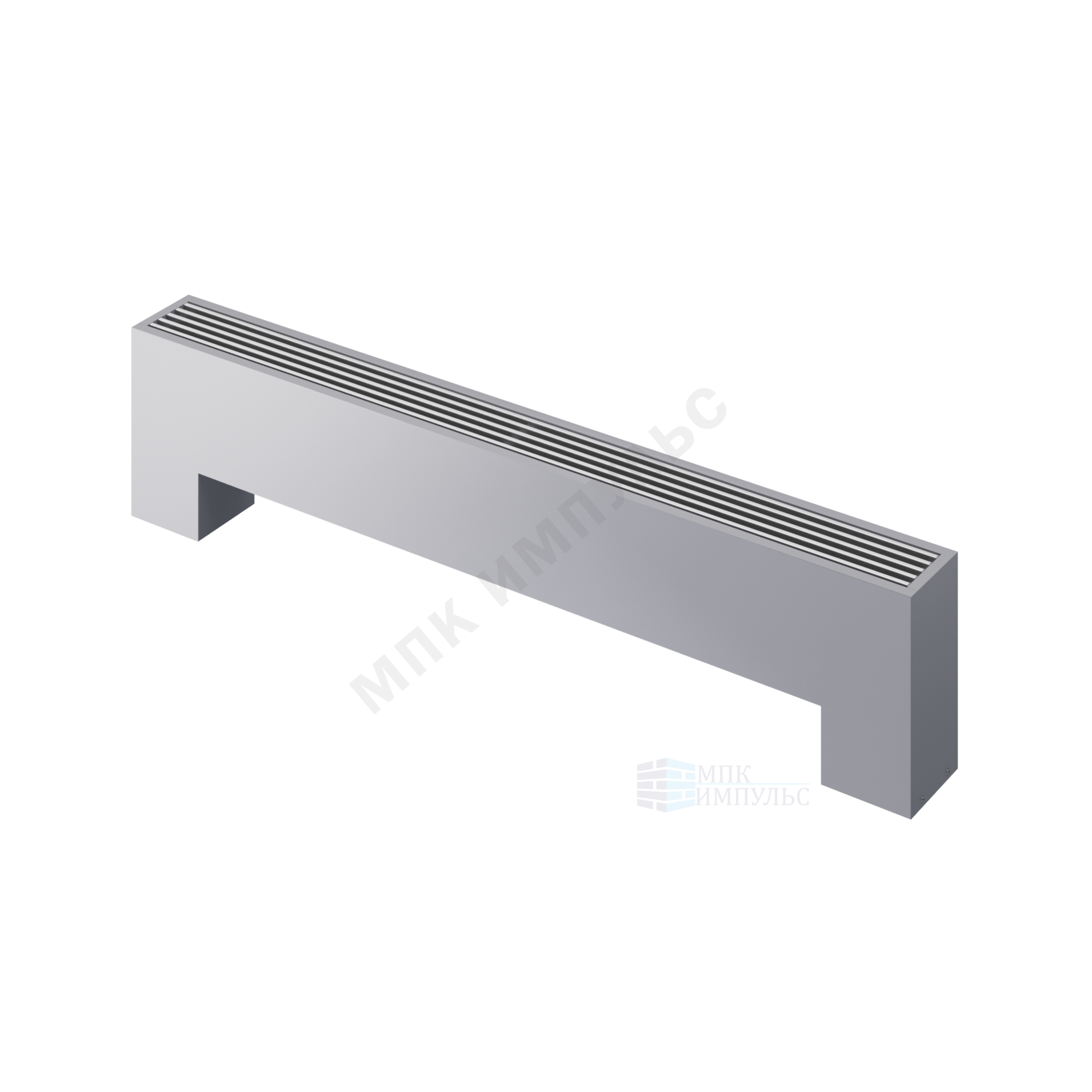 Конвектор напольный STEP 3-N-SS-LG-NA 180х130х500 бок/п Silver Satin (серебристый) Heaton — изображение 4