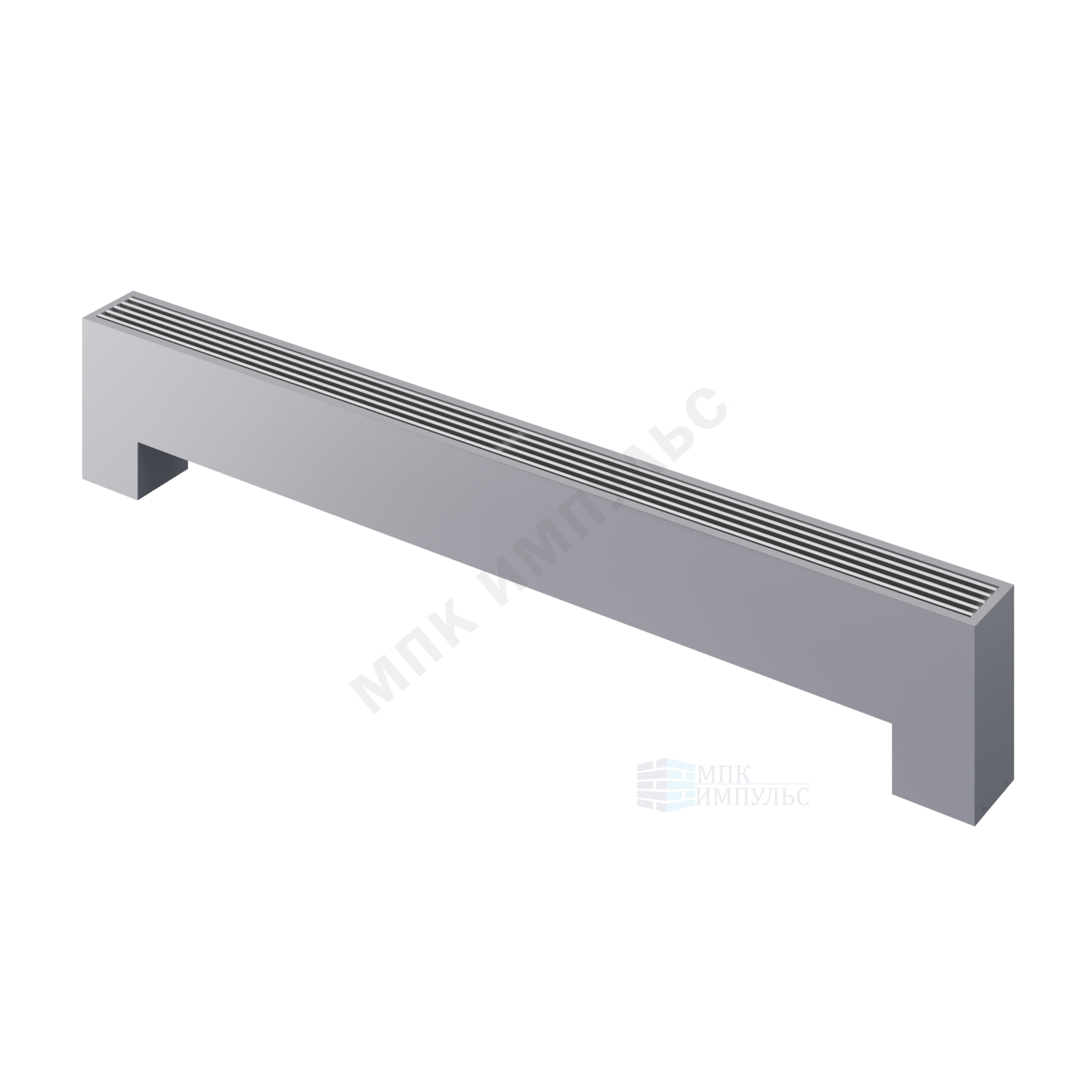 Конвектор напольный STEP 3-N-SS-LG-NA 180х130х2800 бок/п Silver Satin (серебристый) Heaton — изображение 5