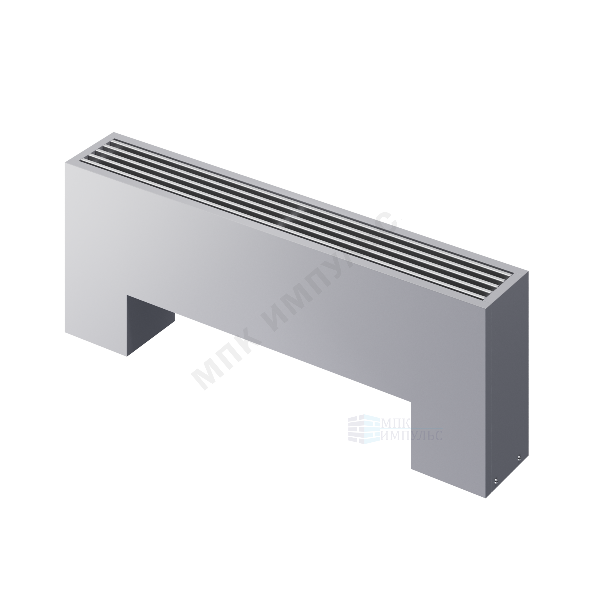 Конвектор напольный STEP 3-N-SS-LG-NA 180х130х2400 бок/п Silver Satin (серебристый) Heaton — изображение 2