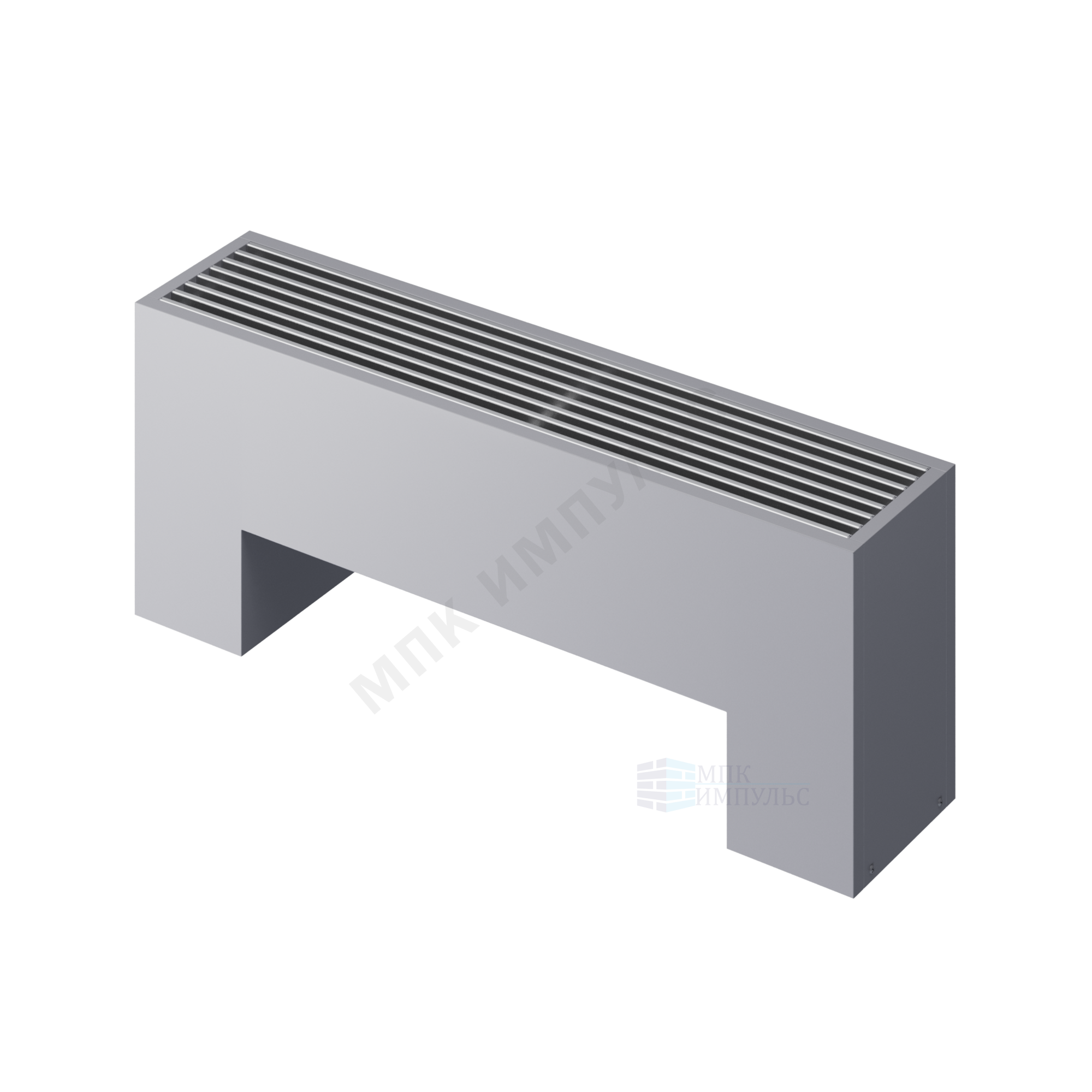Конвектор напольный STEP 3-N-SS-LG-NA 180х180х1600 бок/п Silver Satin (серебристый) Heaton — изображение 2
