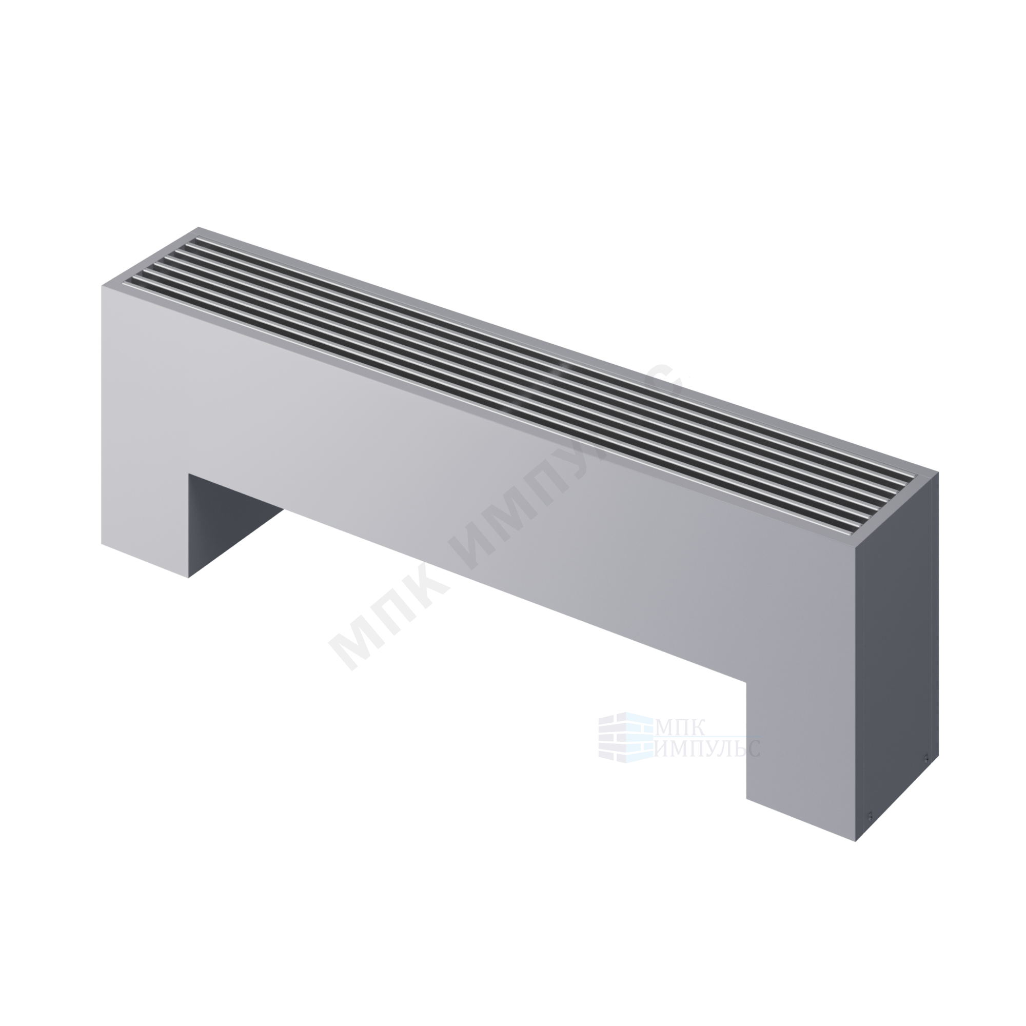 Конвектор напольный STEP 3-N-SS-LG-NA 180х180х2400 бок/п Silver Satin (серебристый) Heaton — изображение 3