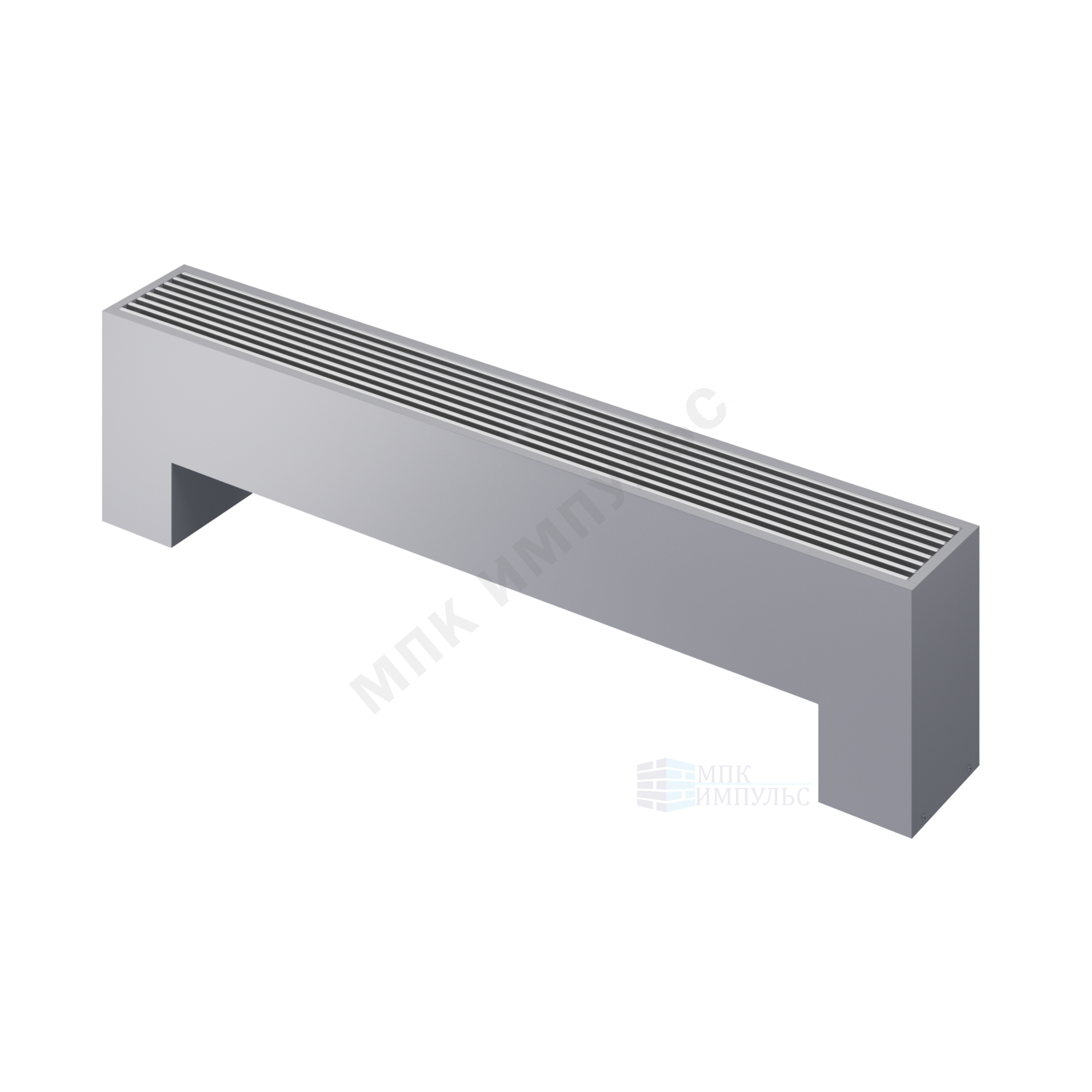 Конвектор напольный STEP 3-N-SS-LG-NA 180х180х2000 бок/п Silver Satin (серебристый) Heaton — изображение 4