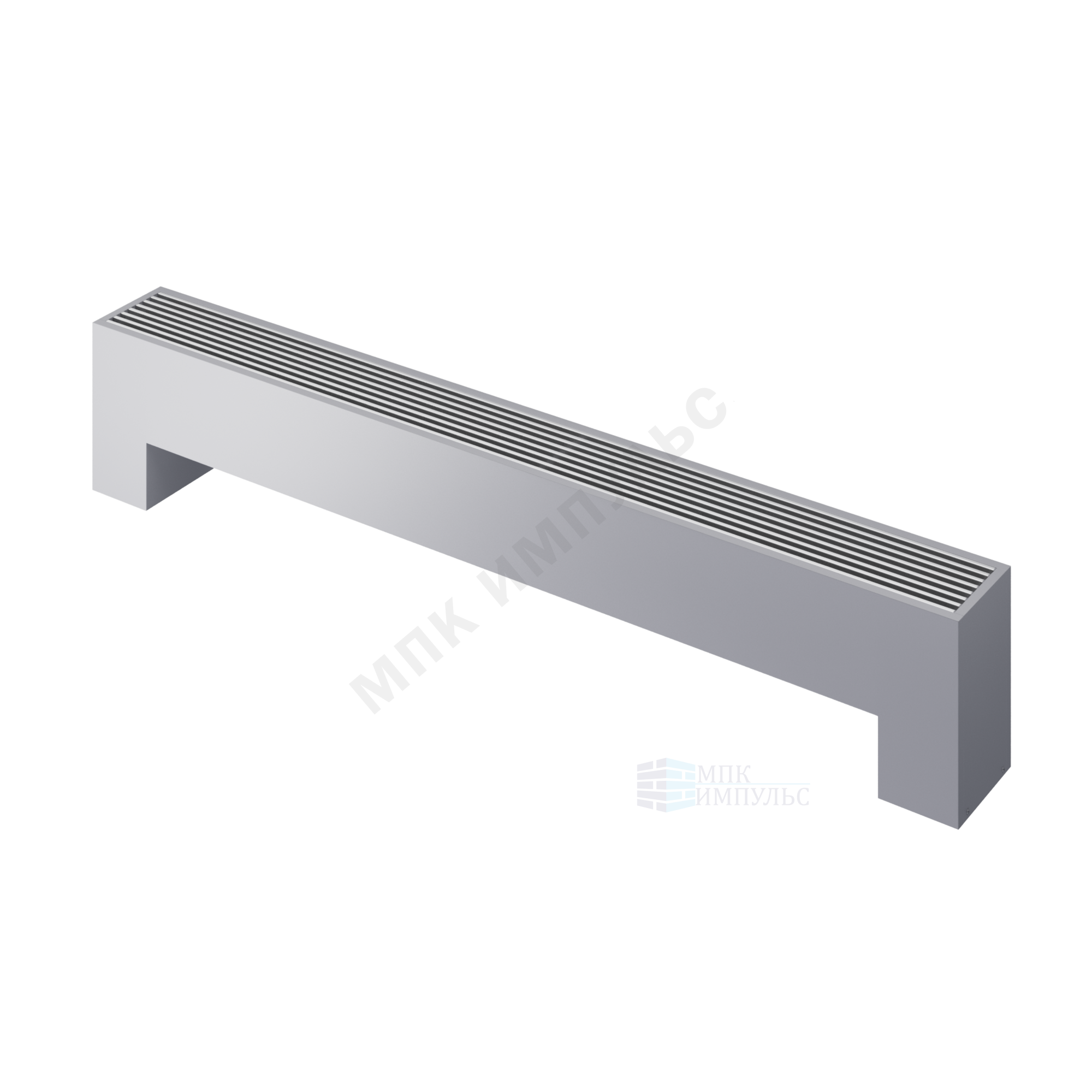 Конвектор напольный STEP 3-N-SS-LG-NA 180х180х2300 бок/п Silver Satin (серебристый) Heaton — изображение 5