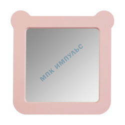 Зеркало квадратное Каспер Мишка розовое матовое Aquaton 1A283402CR1E0