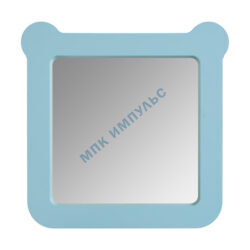 Зеркало квадратное Каспер Мишка голубое матовое Aquaton 1A283402CR0E0