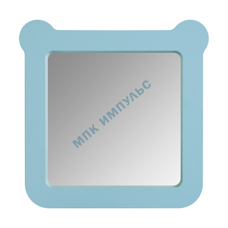 Зеркало квадратное Каспер Мишка голубое матовое Aquaton 1A283402CR0E0