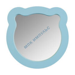 Зеркало фигурное Каспер Мишка голубое матовое Aquaton 1A283502CR0E0