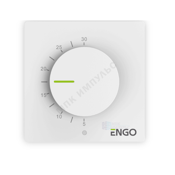 Терморегулятор белый накладной ENGO ESIMPLE230W