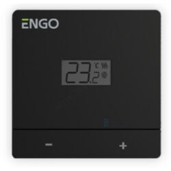 Терморегулятор черный накладной ENGO EASY230B