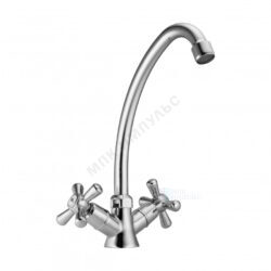 Смеситель для кухонной мойки двуручный хром Рокс Santek WH5A41014C001