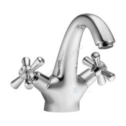 Смеситель для умывальника двуручный хром Рокс Santek WH5A02014C001