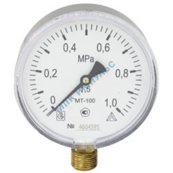 Манометр МТ-100 радиальный Дк100мм 0-0,6 МПа кл.1,5 G1/2" Багория