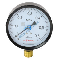 Манометр МП100 радиальный Дк100мм 0-1,6 МПа кл.1,5 G1/2" НПО ЮМАС