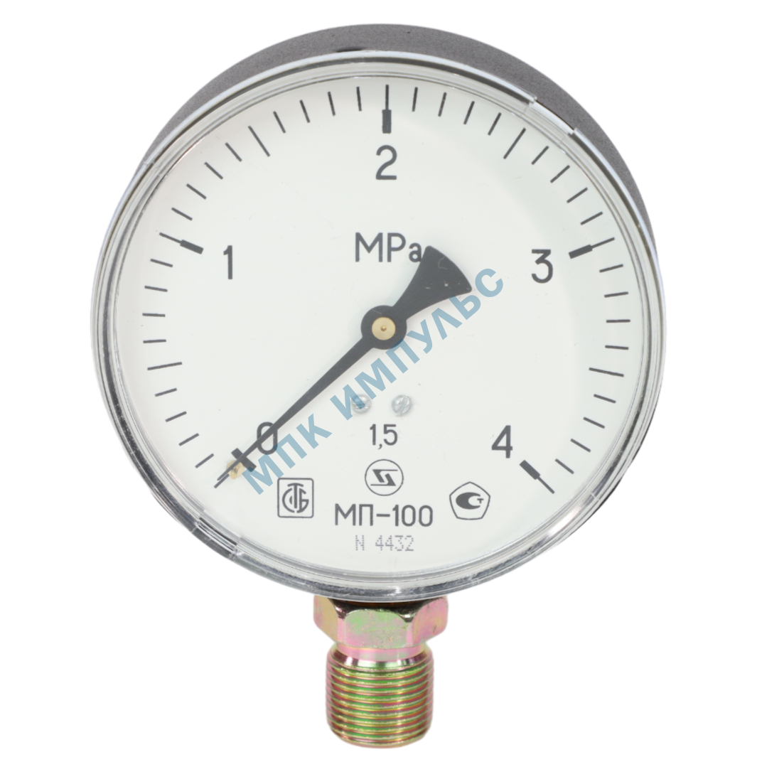 Манометр МП-100 радиальный Дк100мм 0-25 МПа кл.1,5 G1/2" ЗАВОД ТЕПЛОТЕХНИЧЕСКИХ ПРИБОРОВ
