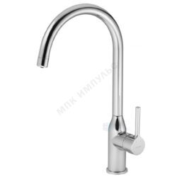 Смеситель для кухонной мойки ручка сбоку одноручный излив с каналом для питьевой воды хром Себа Santek WH5A43020C001