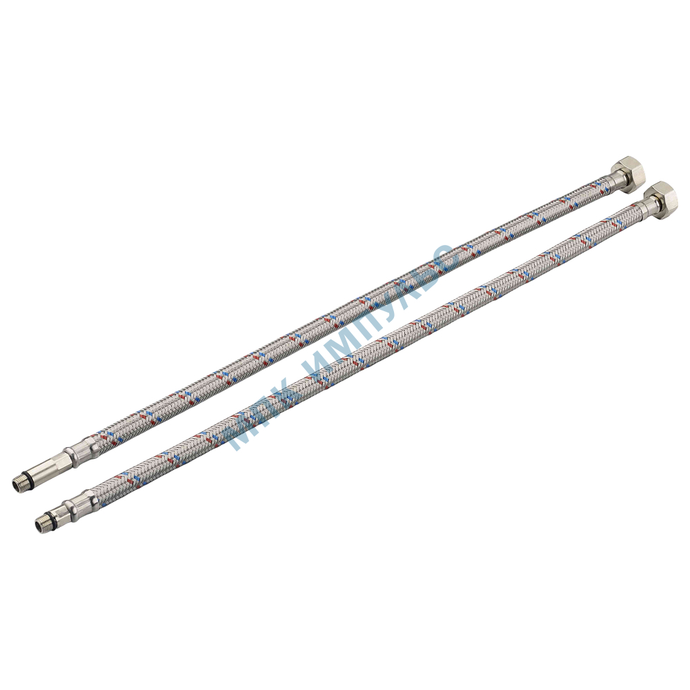 Подводка гибкая для смесителя нержавеющая оплетка М10-1/2" ш-г L=1м Профсан PS-FMF100