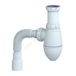 Сифон для умывальника бутылочный 1 1/4"x32 с гофрой 32х32/40 без выпуска Unicorn M420