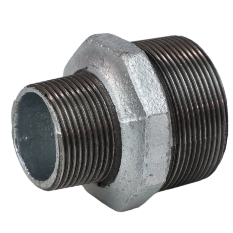 Ниппель переходной чугун оц Ду 32х15 (1 1/4"х1/2") НР Fittex PLUS