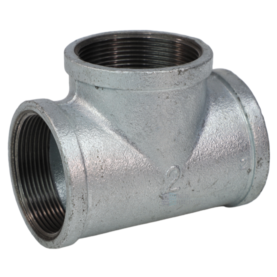 Тройник прямой чугун оц Ду 40 (1 1/2") ВР/ВР Fittex PLUS