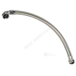 Подводка гибкая для воды нержавеющая оплетка 1/2"-1" ш-г угл L=0.3м Unipump 21201