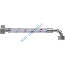 Подводка гибкая для воды нейлоновая оплетка ГИГАНТ 3/4"-1/2" г-г угл L=0.6м Центр Сантехники (Подольск) ГП002403