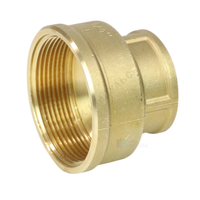 Муфта латунь переходная Ду 20х15 (3/4"х1/2") ВР/ВР LD LD.65.516.2015
