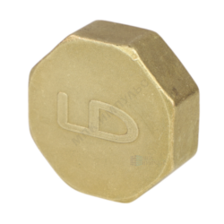 Заглушка латунь Ду 15 (1/2") ВР LD LD.65.504.15